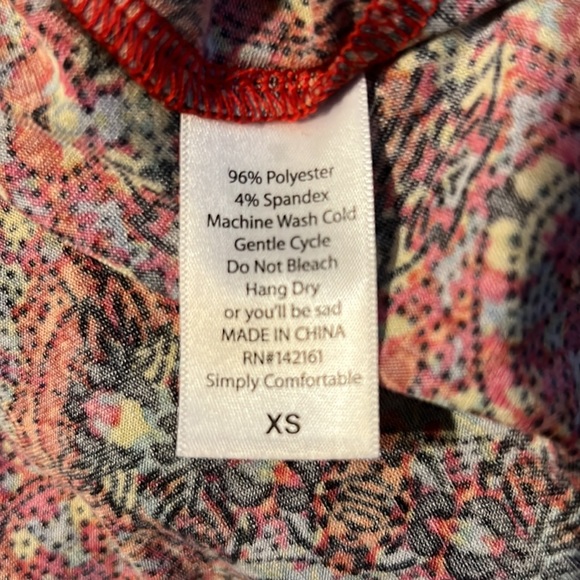 Lularoe Julia multi dress size XS NWT - Picture 5 of 6